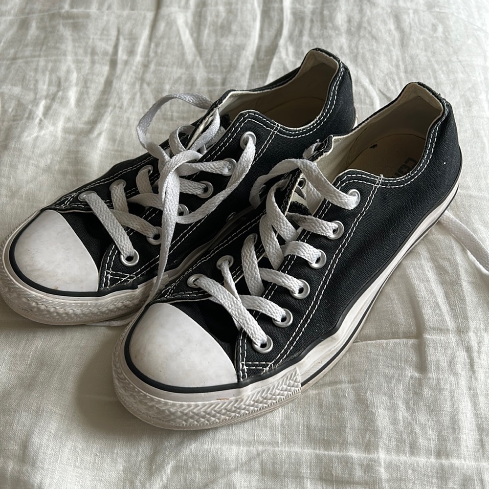 Black Converse All Stars size 8